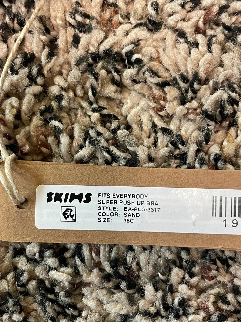 SKIMS Super Push Up Bra Sand Size 38C | NWT - Picture 6 of 6